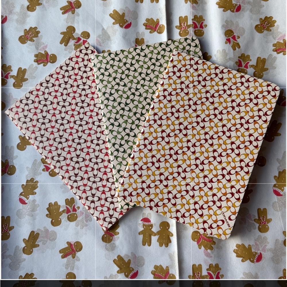 Coach Multicolor Patterned Notebook Trio - Picture 4 of 16